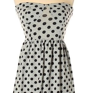 H&M Cute junior strapless polka dot dress
